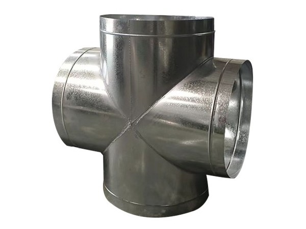 風管四通 304不銹鋼鋅鍍異徑四口工業(yè)接頭管通風管道