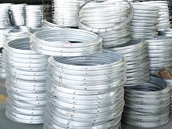 螺旋風(fēng)管法蘭 鍍鋅白鐵304不銹鋼焊接環(huán)保消防風(fēng)管配件