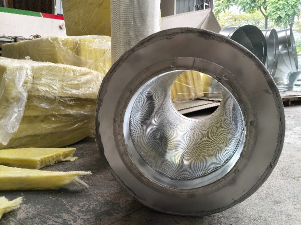 風(fēng)管消音器304不銹鋼/鍍鋅風(fēng)機(jī)出口消音箱工業(yè)管道降噪